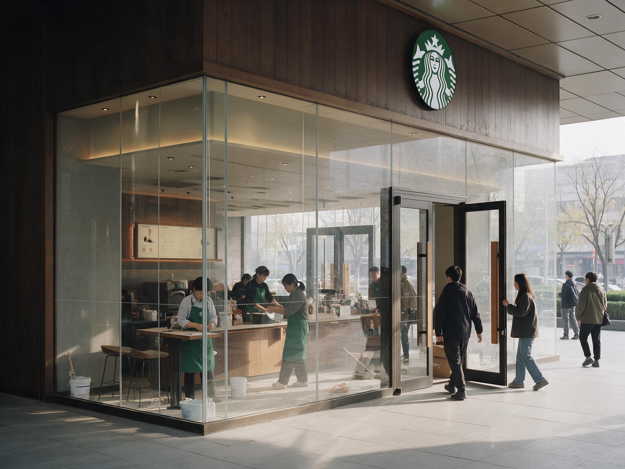 星巴克新一代旗舰店亮相北京SKP,先看它想证明什么|星巴克中国新一代旗舰店亮相北京SKP情境图